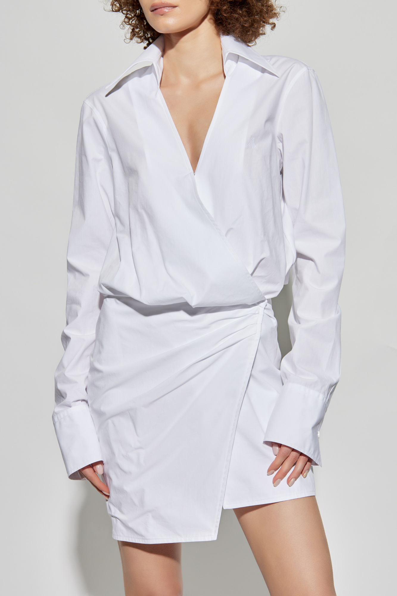 ワンピース THE ATTICO Woman Dress White 250WCA00394CCC052AA 001 White Shirt dress The Attico - Vitkac AS